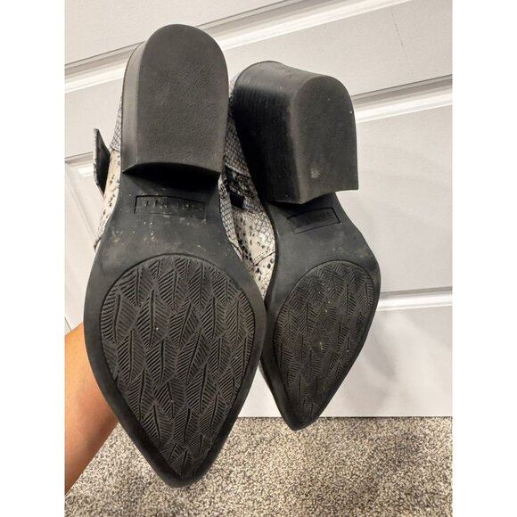 ESPRIT Alyvia Snake Print Ankle Boot Block Heel Size 9 - Picture 6 of 8